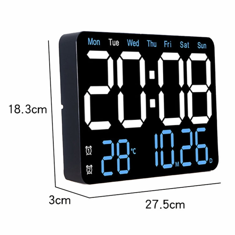 Multifunctional LED Digital Display Electronic Wall Clock Living Room Silent Alarm Clock My Store