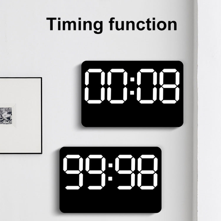 Multifunctional LED Digital Display Electronic Wall Clock Living Room Silent Alarm Clock