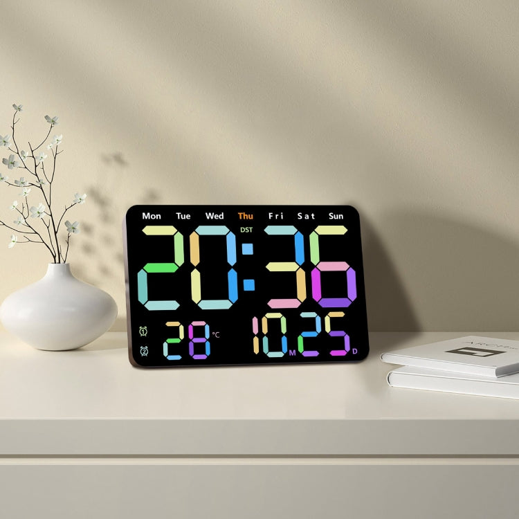 Multifunctional LED Digital Display Electronic Wall Clock Living Room Silent Alarm Clock My Store