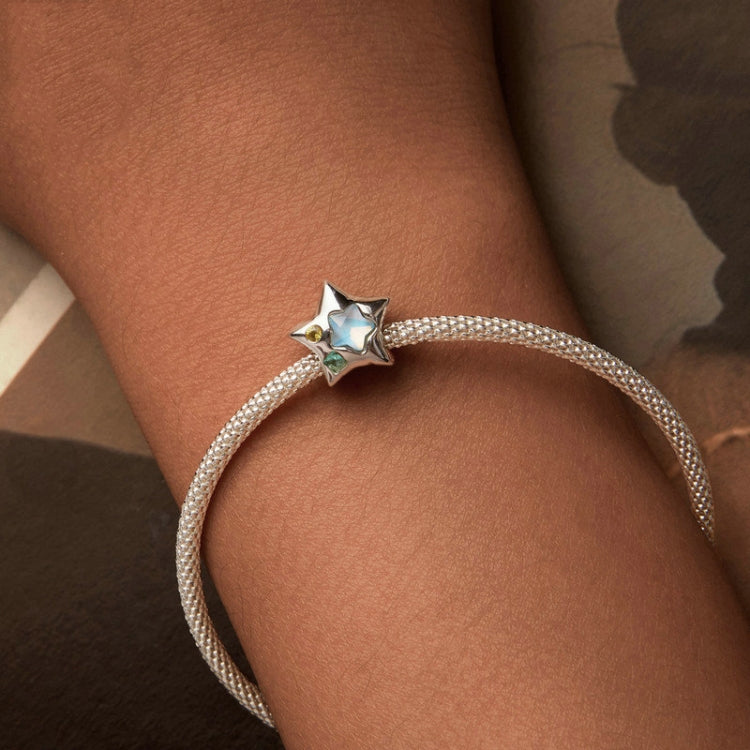 S925 Sterling Silver Zircon Mini Five-pointed Star DIY Bracelet