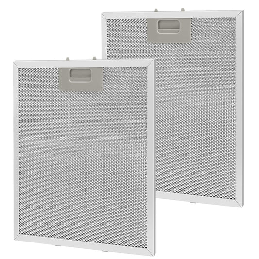 2pcs 10.2 x 12.5 Inch Range Hood Filter 5-Layer Aluminum Mesh Hood Grease Filter