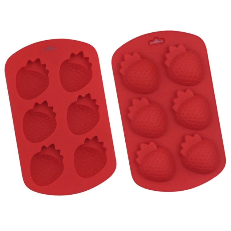 6 Grids Strawberry Silicone Cake Mold Baking DIY Chocolate Mould-Reluova