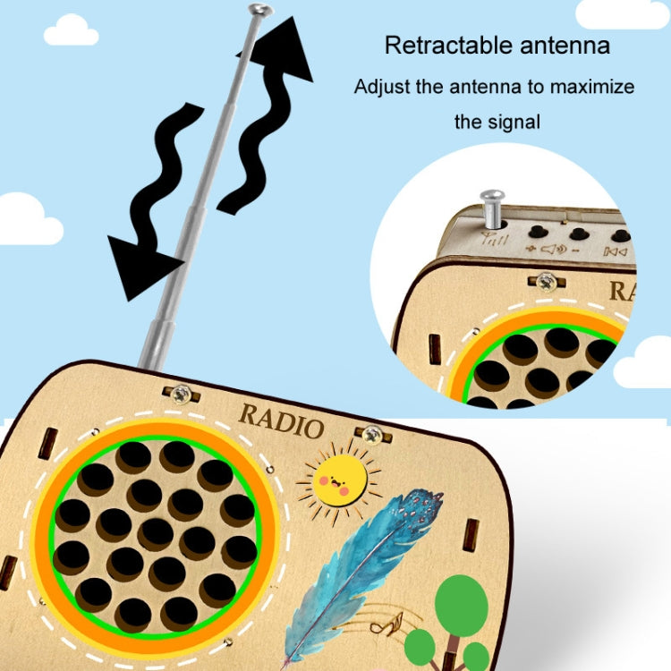 Children DIY Radio Model Handmade Assembly Toy Science Experiment Teaching Aid Invention Reluova