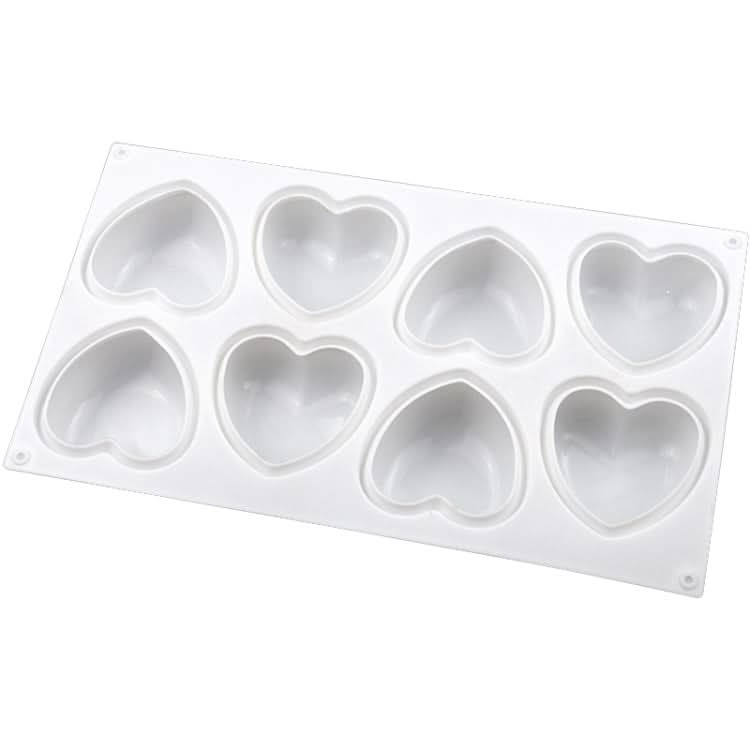 8 Grids Heart Silicone Chocolate Mold Handmade Aroma Soap Mould-Reluova