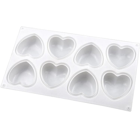 8 Grids Heart Silicone Chocolate Mold Handmade Aroma Soap Mould-Reluova