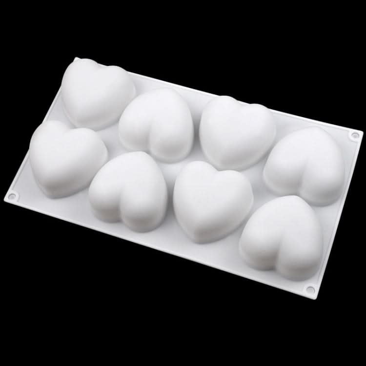 8 Grids Heart Silicone Chocolate Mold Handmade Aroma Soap Mould-Reluova