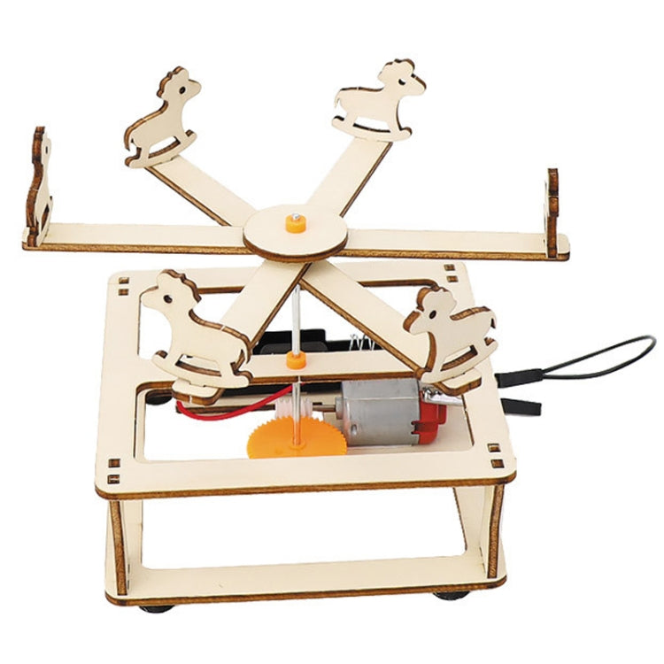 Electrical Carousel Assembly Model Children DIY Science Technology Production Homemade Toy Reluova