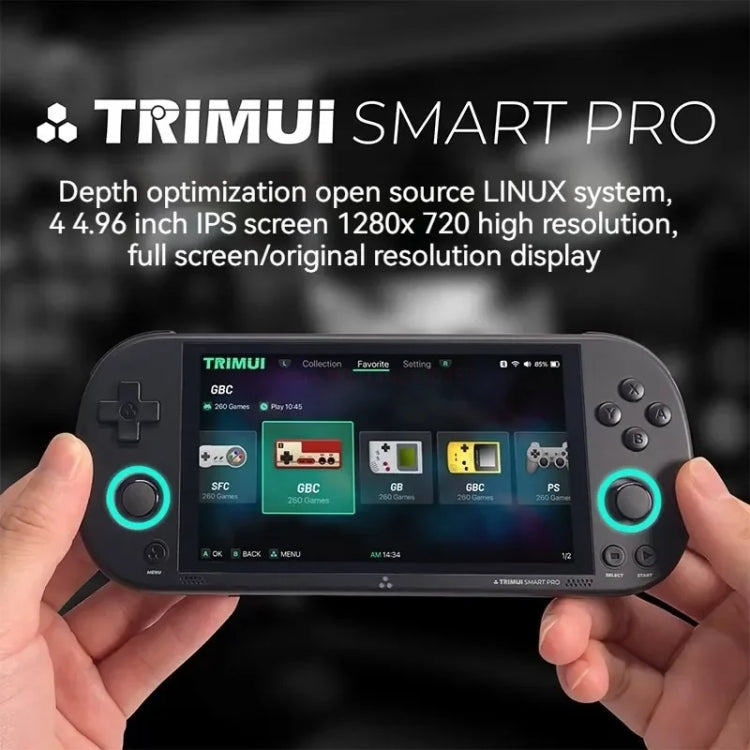 Trimui Smart Pro 4.96 Inch IPS Screen Handheld Game Console Open Source Linux System