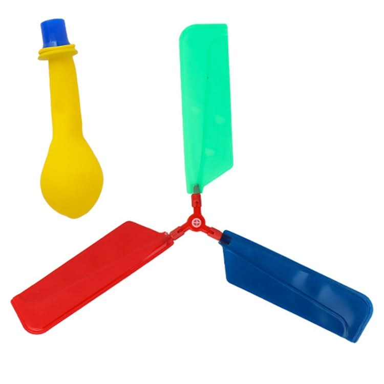 Homemade Propeller Balloon Helicopter Pupils Manual DIY Science Technology Invention Toy Reluova