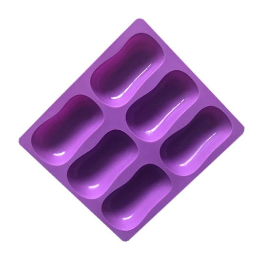 6 Grids Handmade Aromatherapy Soap Mould Baking DIY Silicone Molds-Reluova