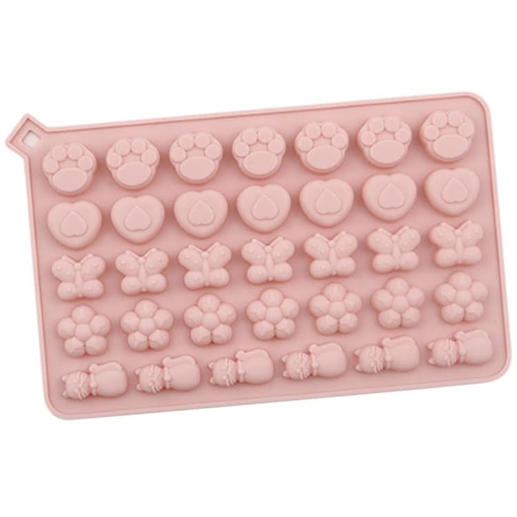 34 Grids Cats Butterfly Flower Silicone Mould DIY Cookie And Candy Decoration Molds-Reluova