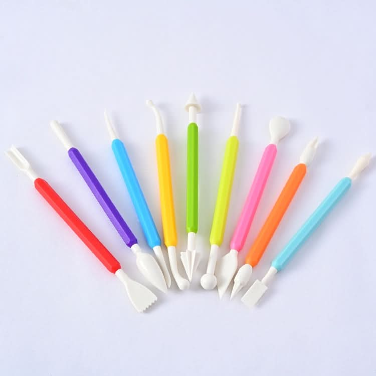 9 In 1 Plastic Fondant Sculpture Pen Tools Pottery Clay Sculpting Modeling Tools-Reluova