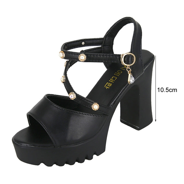 Summer Women High Heeled Sandals Thick Bottom Waterproof Platform Buckle Strap Lady Shoes My Store