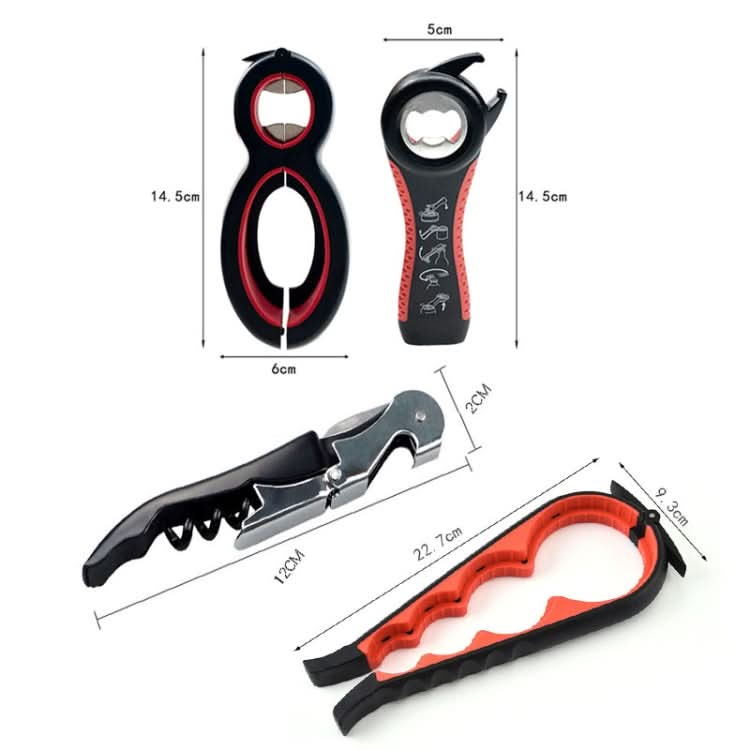 Multifunctional 4 In 1 Bottle Opener Household Saving Force Opener Reluova