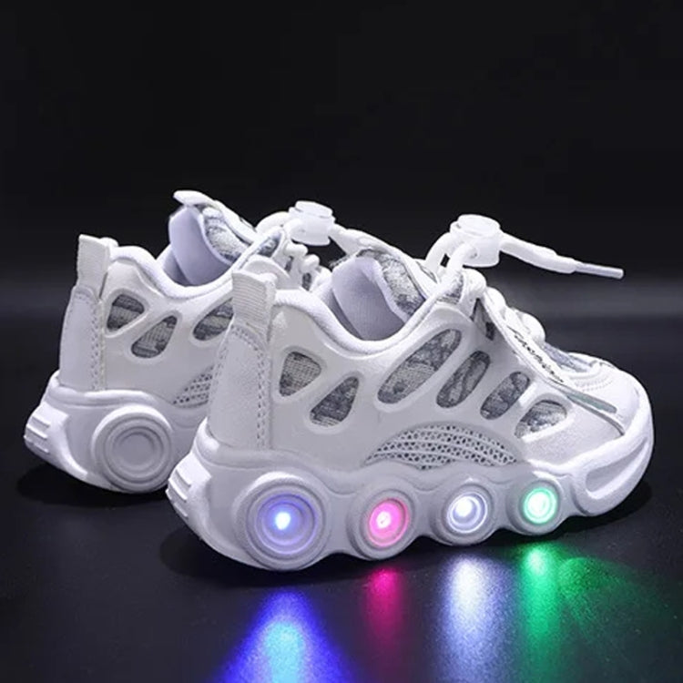 Children LED Light Shoes Webbing Fabric Breathable Luminous Casual Sneakers My Store