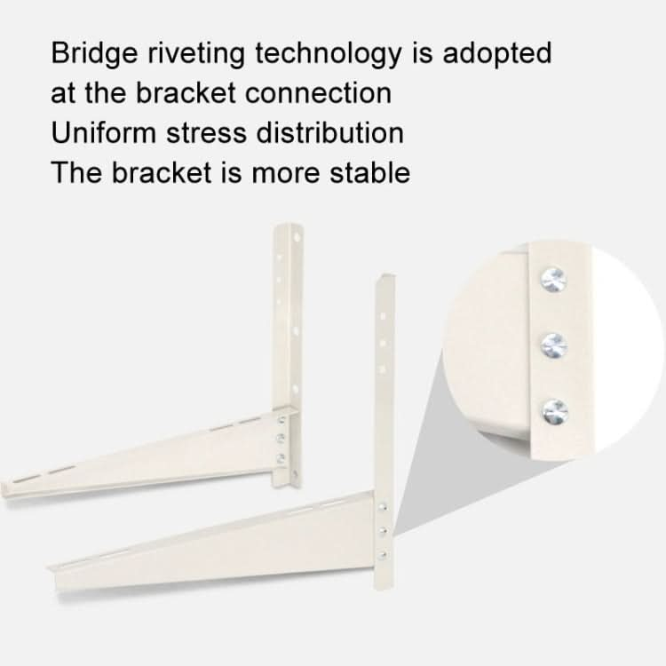 Thickened Cold Rolled Steel Air Conditioner Outside Unit Bracket Universal Air Conditioner Wall Mount Support Reluova