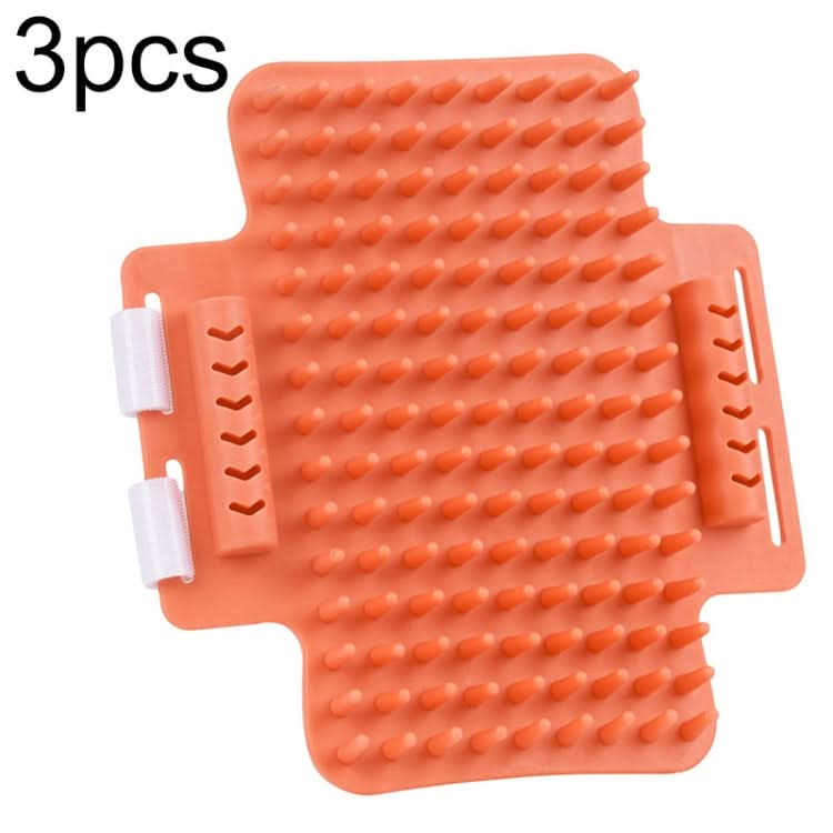 3pcs Pet Table Leg Hair Rubbing Massage Brush Cat Scratcher(Orange)-Reluova