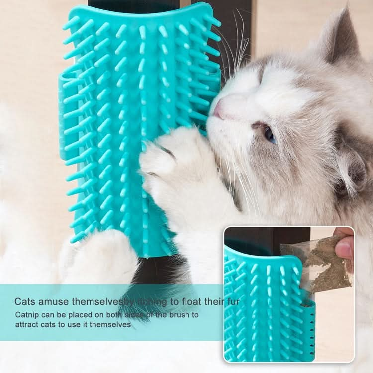 3pcs Pet Table Leg Hair Rubbing Massage Brush Cat Scratcher(Grey)-Reluova