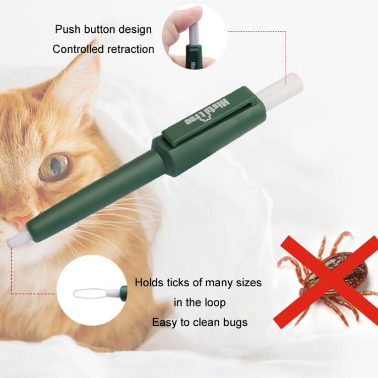 Pet Pest Catching Pen Cats Grooming Bug Scratcher Tick Clip Dogs Flea Removal Clip - Reluova