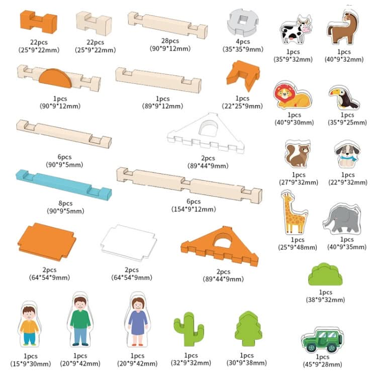 Children Architecture Building Blocks Wooden House Mortise And Tenon Structure Assembled Toy Reluova