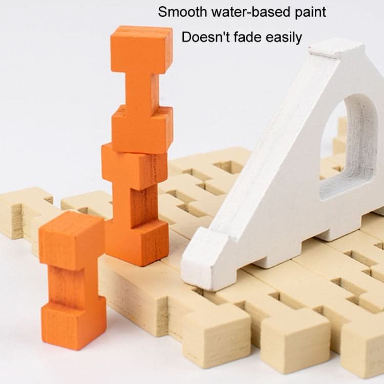 Children Architecture Building Blocks Wooden House Mortise And Tenon Structure Assembled Toy Reluova