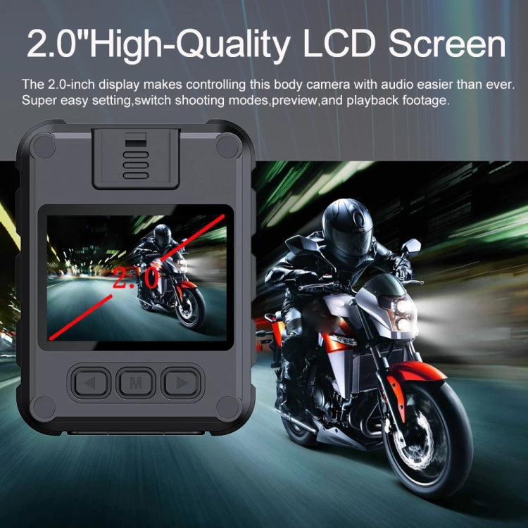 2.0 Inch IPS Screen Video Recorder With Back Clip IP65 Waterproof Mini Camcorders