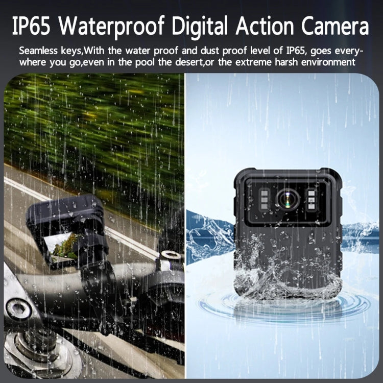 2.0 Inch IPS Screen Video Recorder With Back Clip IP65 Waterproof Mini Camcorders