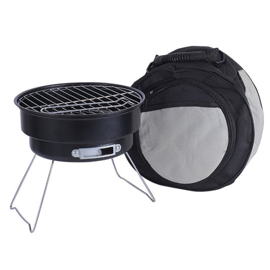 Portable Small Outdoor Folding Round BBQ Grill Wild Camping Cooking Tools Reluova