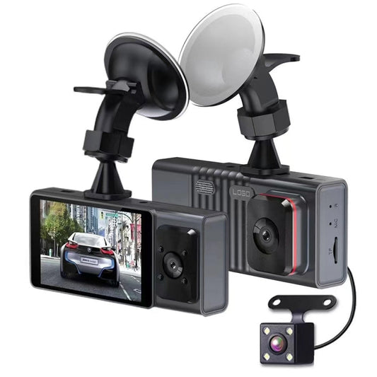 3 Camera Lens 3-inch IPS Screen WiFi Car Dash Cam 1080P Night Vision Dash Camera for Cars-Reluova