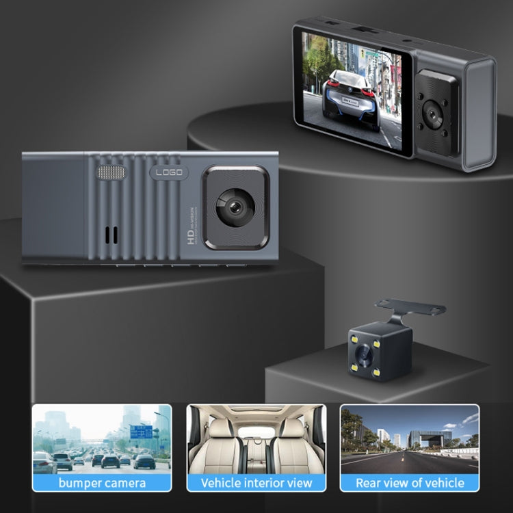 3 Camera Lens 3-inch IPS Screen WiFi Car Dash Cam 1080P Night Vision Dash Camera for Cars-Reluova