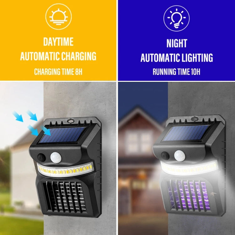 E-SMARTER W792 LED Solar Wall Light With Purple Light Mosquito Control Function Human Intelligent Sensor Outdoor Garden Lamp My Store