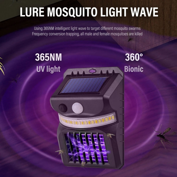 E-SMARTER W792 LED Solar Wall Light With Purple Light Mosquito Control Function Human Intelligent Sensor Outdoor Garden Lamp My Store