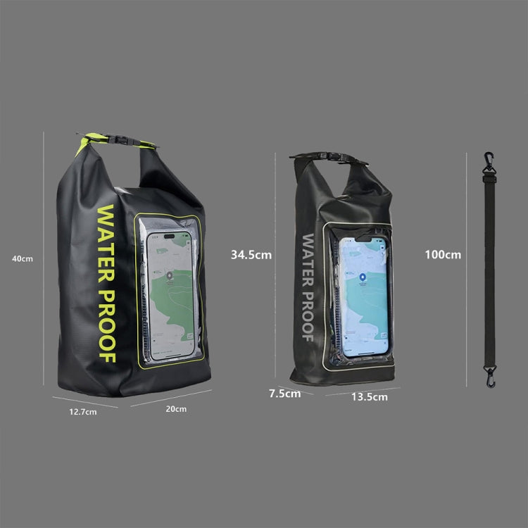 2 In 1 Outdoor Cycling Crossbody Phone Bag PVC Swimming IPX6 Waterproof Bag-Reluova