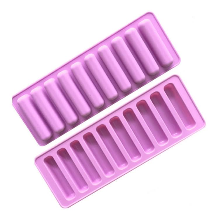 10 Grids Long Silicone Cookie Molds DIY Baking Chocolate Mould