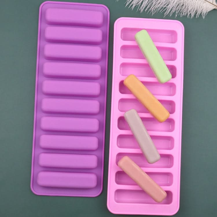 10 Grids Long Silicone Cookie Molds DIY Baking Chocolate Mould