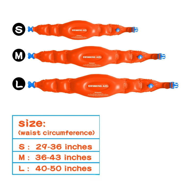 Swimming Auxiliary Belt Inflatable High Buoyancy Floaties for Swim Learning Beginners Reluova