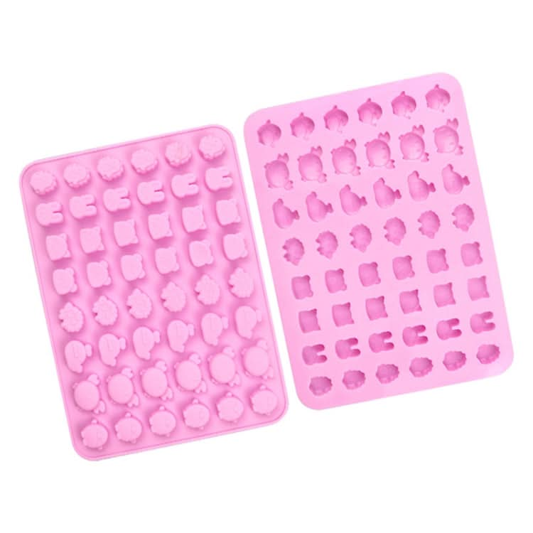 48 Grids Cute Animal Fondant Molds DIY Fire Paint Wax Mould-Reluova