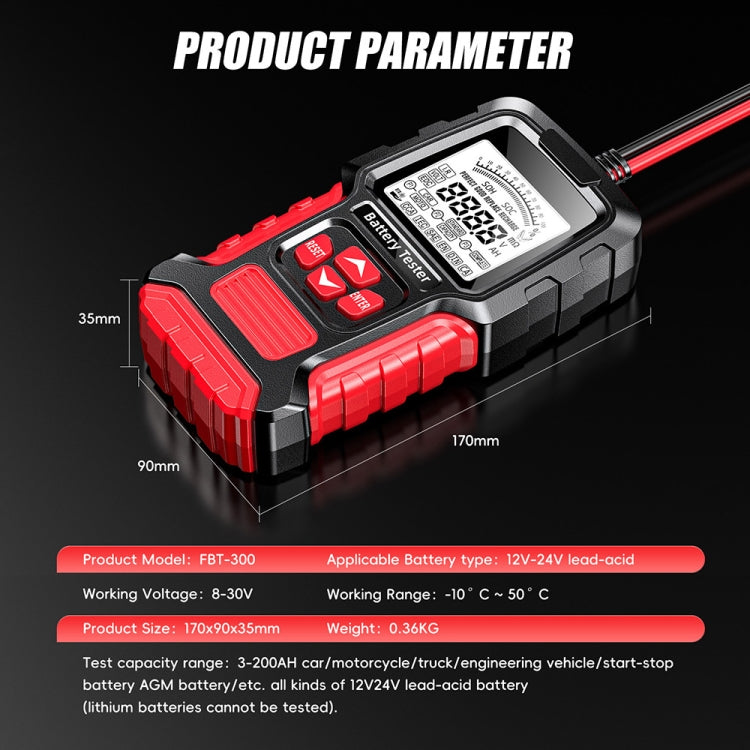 FOXSUR Automobile Motorcycle Battery Voltage Capacity Tester ÎҵÄÉ̵ê