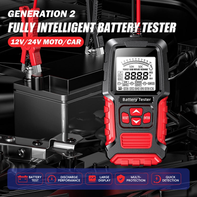 FOXSUR Automobile Motorcycle Battery Voltage Capacity Tester ÎҵÄÉ̵ê