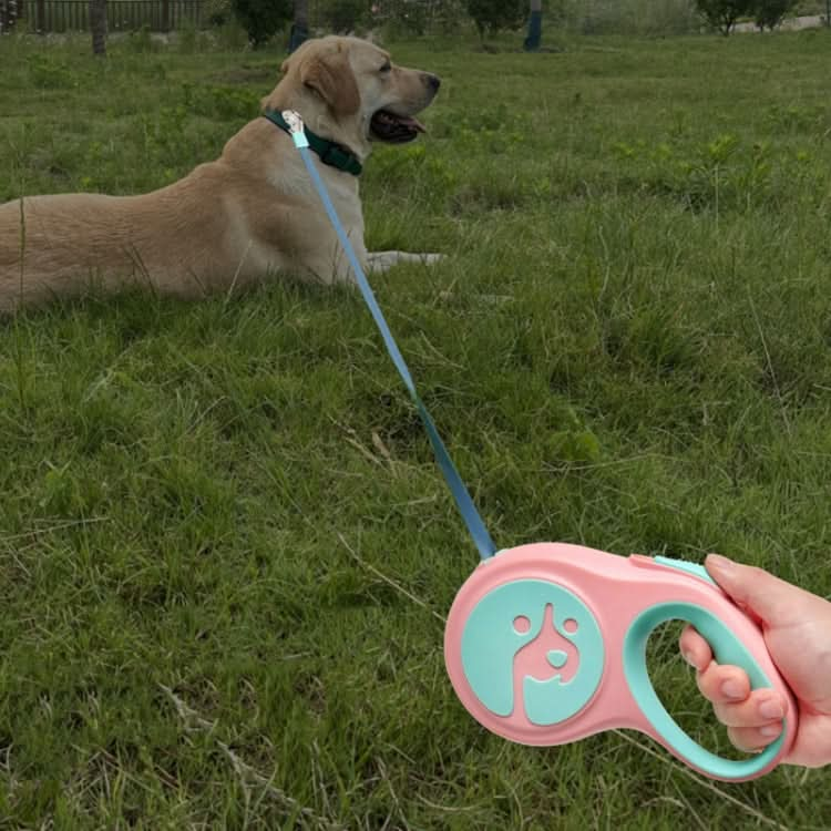 5m Small And Medium Dog Walking Leash Automatic Retractable Portable Pet Leash(Pink)-Reluova