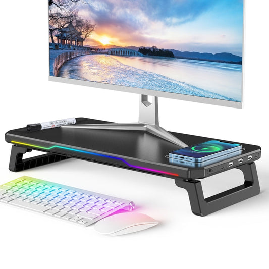 RGB Computer Monitor Stand Riser 3 USB 2.0 +1 Type-C Ports My Store