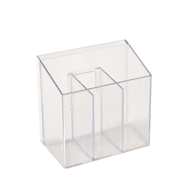 3-Compartment Clear Plastic Organizers Wall-Mounted Cosmetic Storage Box-Reluova