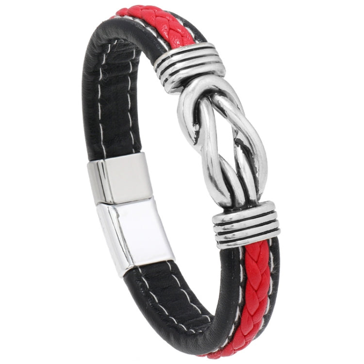 Simple Alloy Magnetic Clasp Leather Bracelet Personalized Braided Bracelet My Store