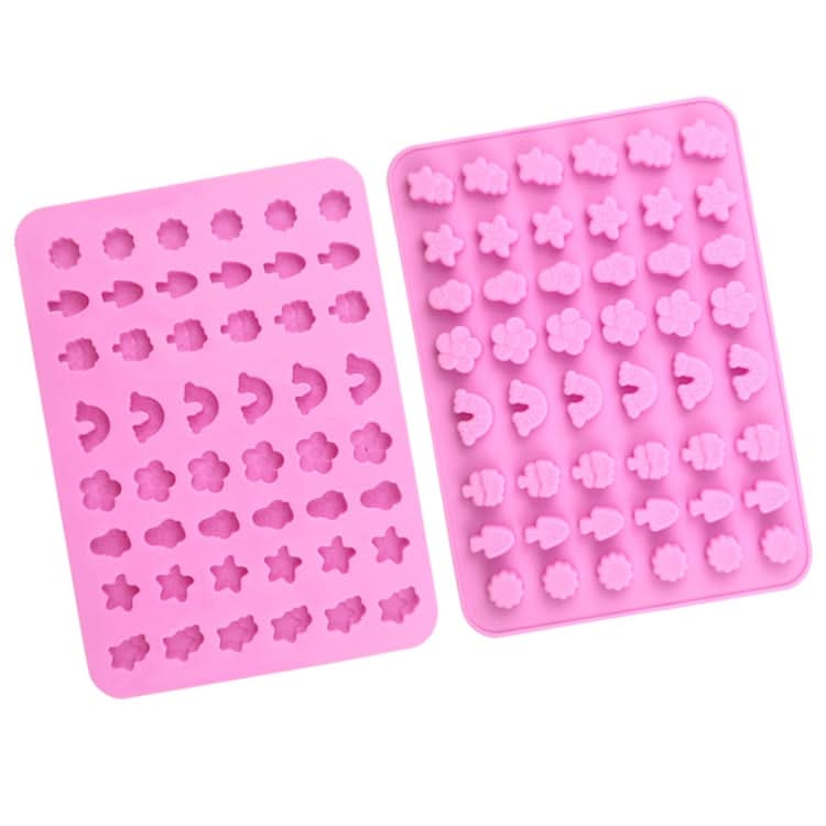 48 Grids Nature Objects Silicone Fondant Mold Mini Fire Paint Wax Standing Mould-Reluova