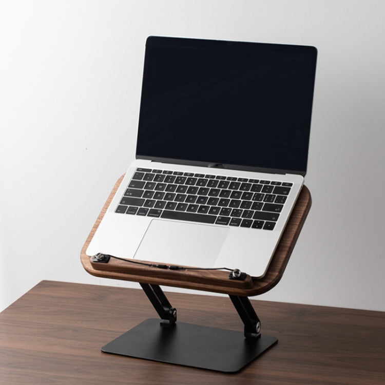 Walnut Book Reading Stand Height Adjustable Desktop Holder for Laptop,Recipe,Textbook