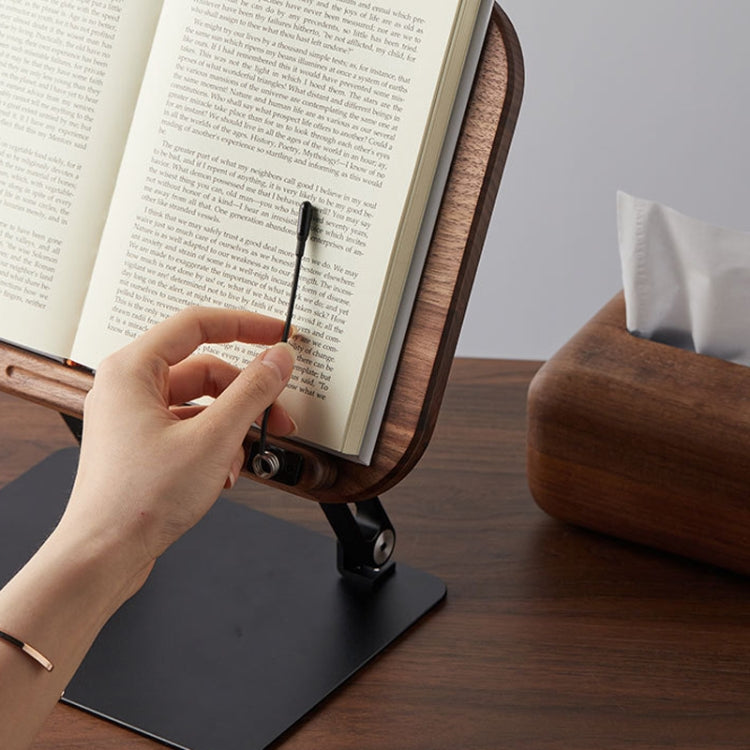 Walnut Book Reading Stand Height Adjustable Desktop Holder for Laptop,Recipe,Textbook My Store