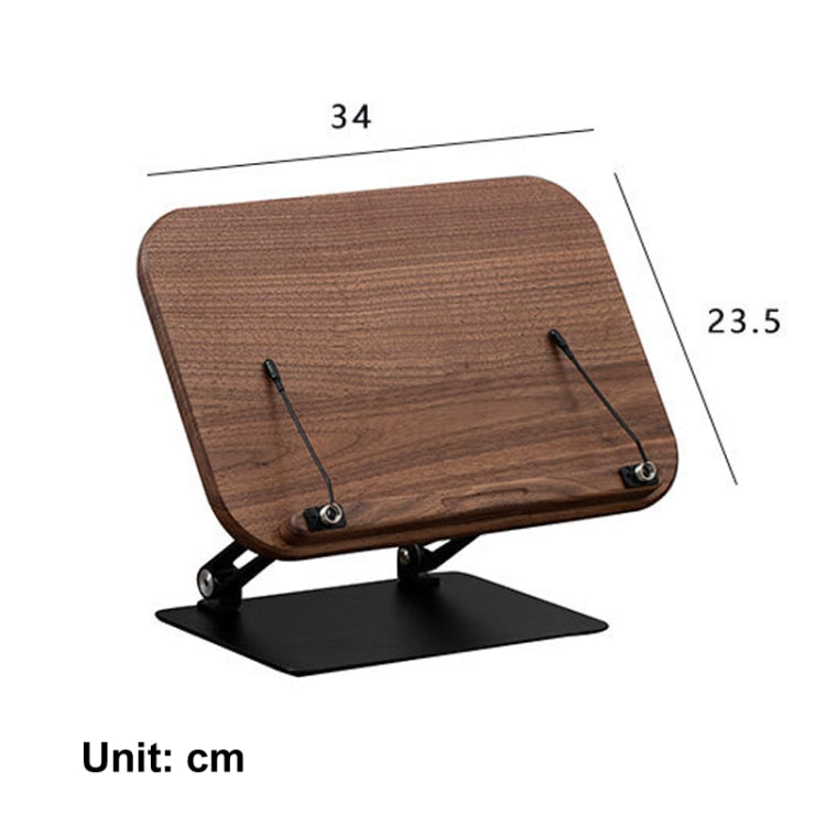 Walnut Book Reading Stand Height Adjustable Desktop Holder for Laptop,Recipe,Textbook My Store