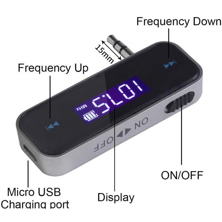 FM-01 3.5mm Music Audio FM Transmitter Mini Wireless Car MP3 Player ÎҵÄÉ̵ê