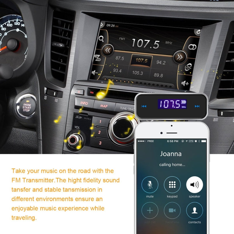 FM-01 3.5mm Music Audio FM Transmitter Mini Wireless Car MP3 Player ÎҵÄÉ̵ê