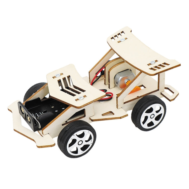 Children Electrical Racing Car Model DIY Technology Small Productions Creator Material Kit Reluova